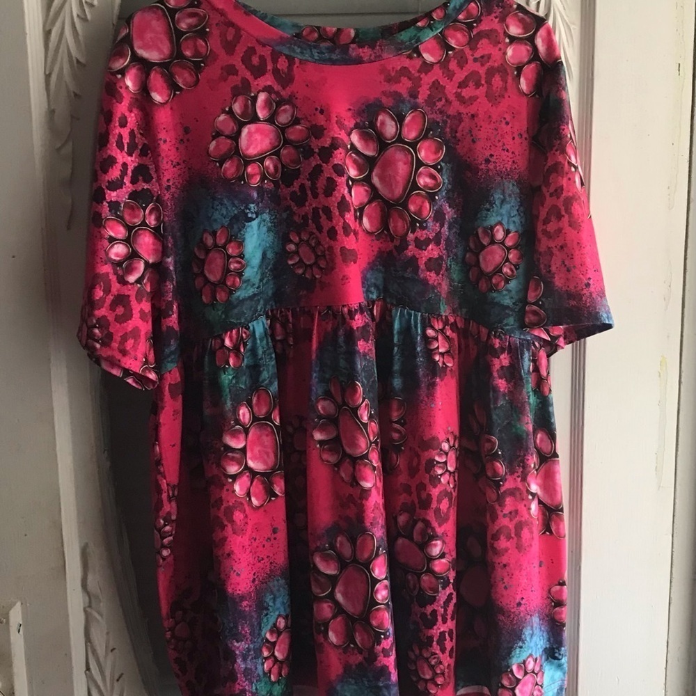 Babydoll Western Flowy Top Womens Size XLarge NWT